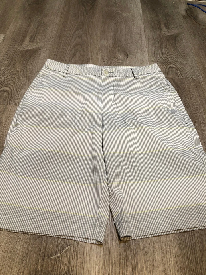 Puma Golf Shorts Men's Size 30 30"W White and Gray Striped M71 - Image 4 of 4