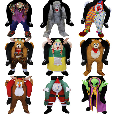 PICK ME UP RIDE ON KOSTÜM NEUHEIT HALLOWEEN KOSTÜM HUCKEPACK LUSTIGES OUTFIT