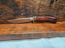 2001 Marbles Gladstone Mi USA  Expert II Hunting Fixed Blade Knife Cocobolo Grip