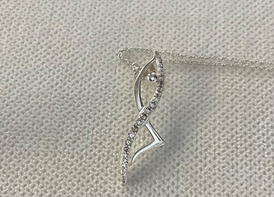 Ross Simons Sterling Silver Journey Dancer 30mm x 9mm Pendant 925 19  Chain