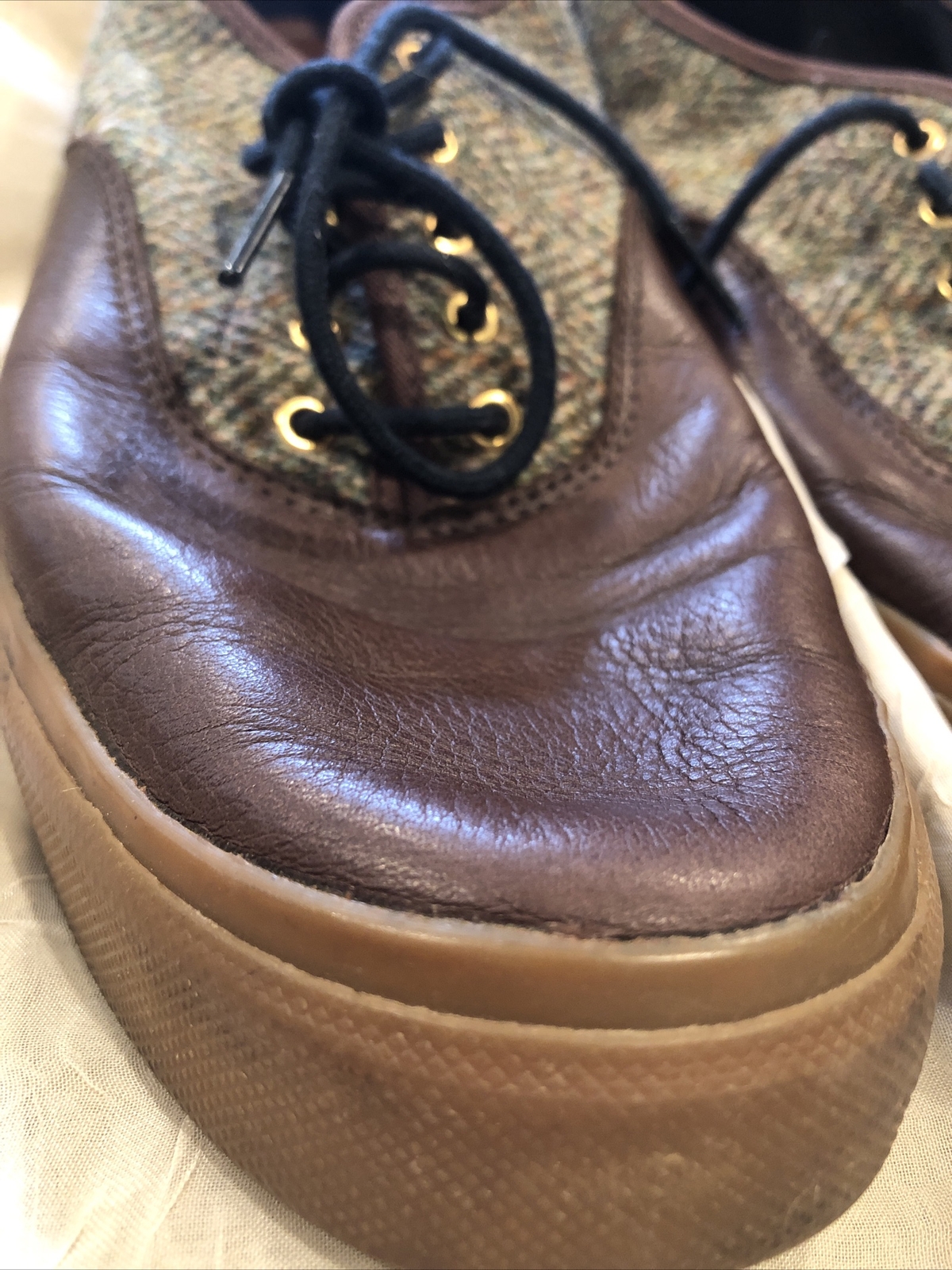 Fred Perry Harris Tweed Flat Shoes size 10 - Main Image