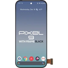 Google Pixel 9 LCD With Touch + Frame Black (Assembled OLED)