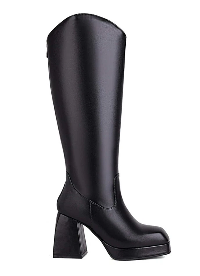 90s chunky heel boots cheap