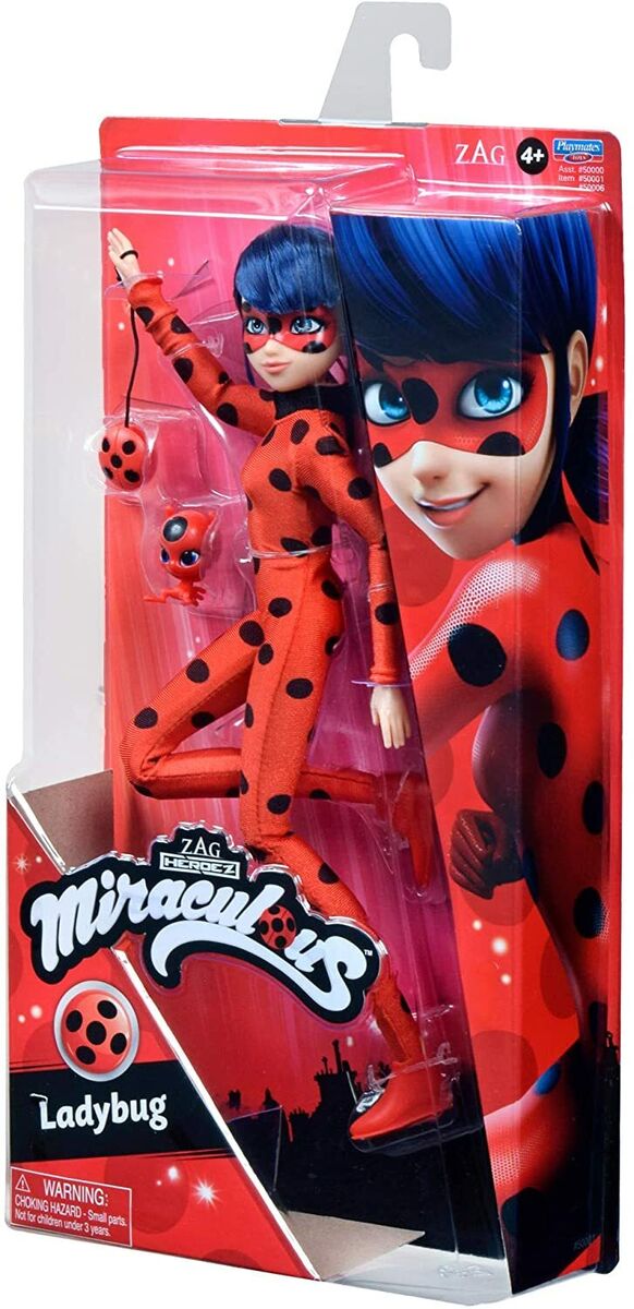 Miraculous Ladybug Fashion Doll Cat Noir 10.5in Deluxe Bandai Zag Heroes  Movie