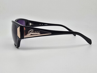 Guess GU7053 SBLK-3 Gloss Black Silver Frame Grey Lens  display picture 3