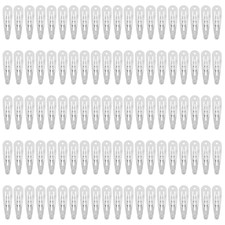 100 Pieces 2 Inch Small Metal Snap Hair Clips With Hole 5 CM Silver Barrettes