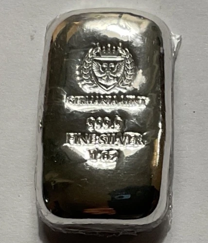 1 oz Germania Mint Cast .9999 Fine Silver Bar Serialized Secondary Market