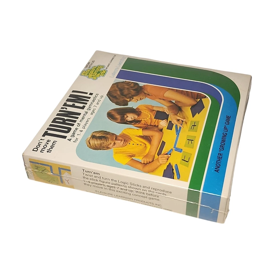 RARE 1970s Turn'Em Game Of Mental Gymnastics Leisure Learning Tree New Sealed - Image 4 of 4