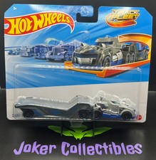 Hot Wheels Track Fleet Silver Gray Semi Twin Mill