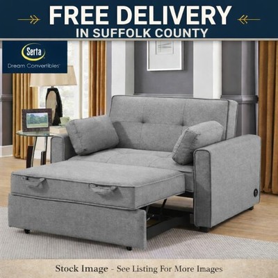 Serta Dream Convertibles Sleeper Loveseat Pull-Out Bed SUFFOLK Co.  