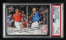2017 Topps Now Card of the Month /377 Justin Bour Aaron Judge PSA 9 MINT qm6