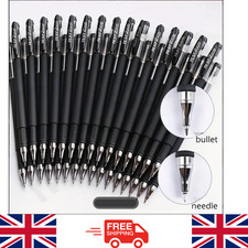 10 Pack Black Gel Pens | 0.5mm Fine Tip | Smooth Writing | Quick Dry Ink | Offic