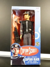 NOS 1993 Mysterons Captain Black 12" Action Figure Vivid Imaginations NIB
