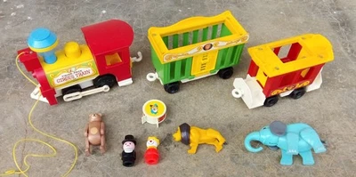vintage lot ancien train circus fisher price vintage - Photo 1/2