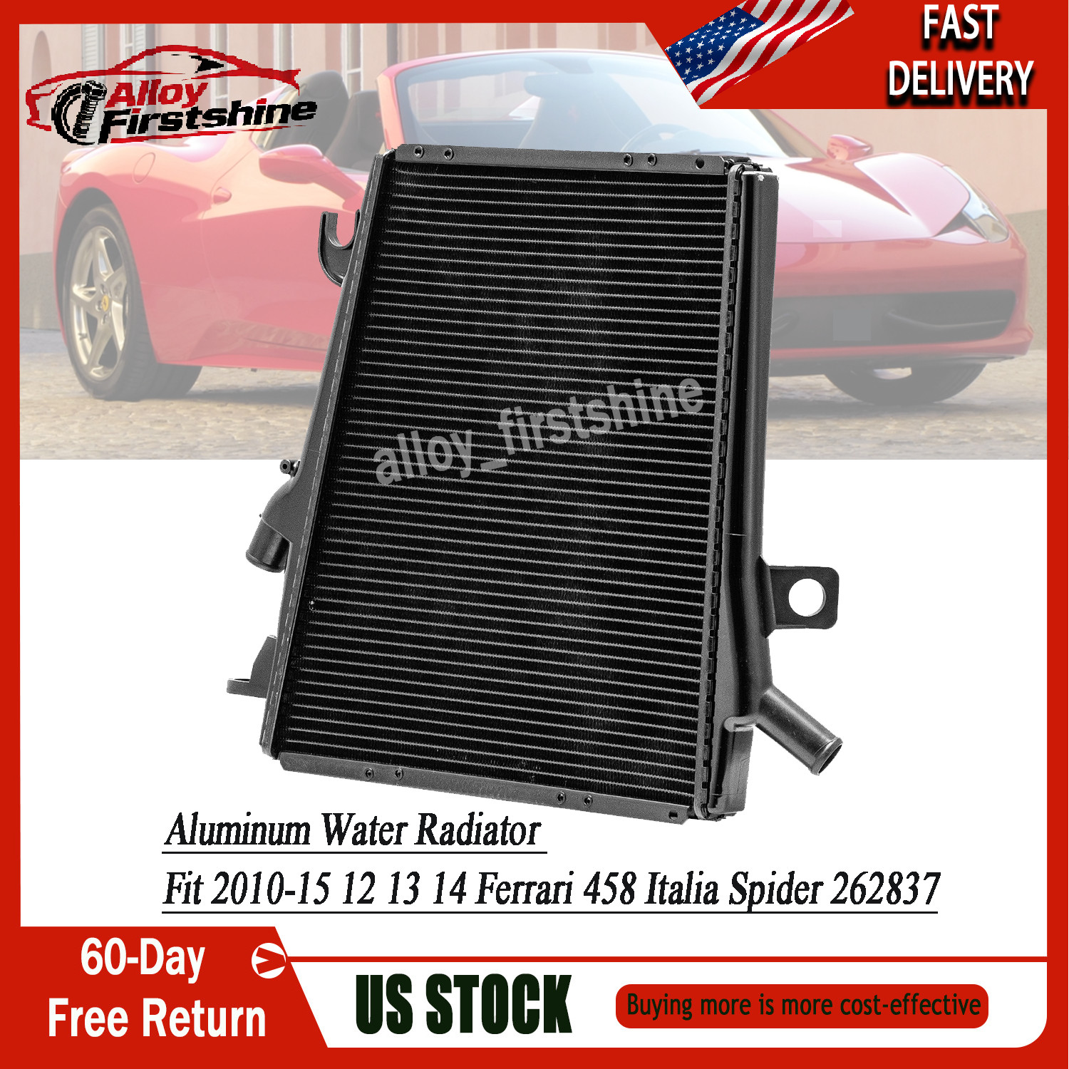 Ferrari 458 Spider 2010-2015 Radiator P/N 262837