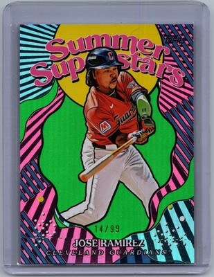 2025 Topps #SS-12 José Ramírez Summer Superstars Green #/99