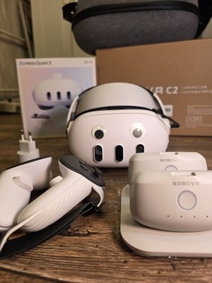 Meta Quest 3 128GB VR-Headset mit maximalem hochwertigem Tuningzubehör