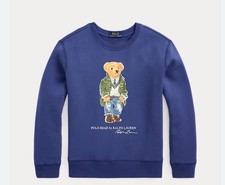 NWOT Polo Ralph Lauren Polo Bear crewneck sweatshirt in blue Size L 14/16