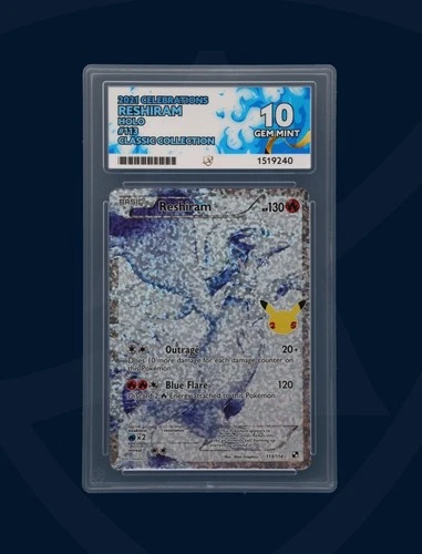 Pokémon Celebrations Reshiram 113/114 Holo ACE 10