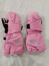 The North Face Mittens Toddler 2T  Insulated Snow Ski Winter Clip Strap Pink
