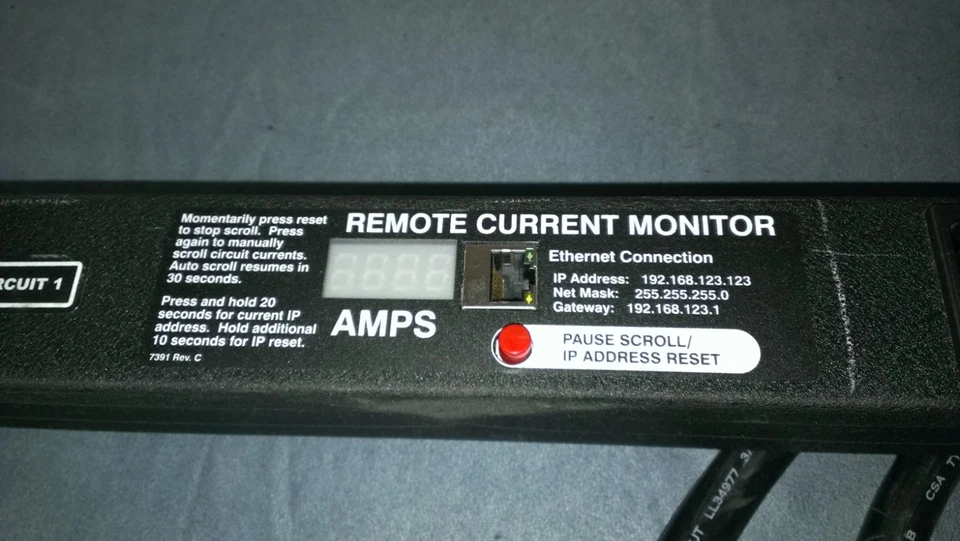 Eaton Wrightline 24 Metered Outlets AC 24A 250VAC Rack PDU Power Distribution - Image 3 of 4