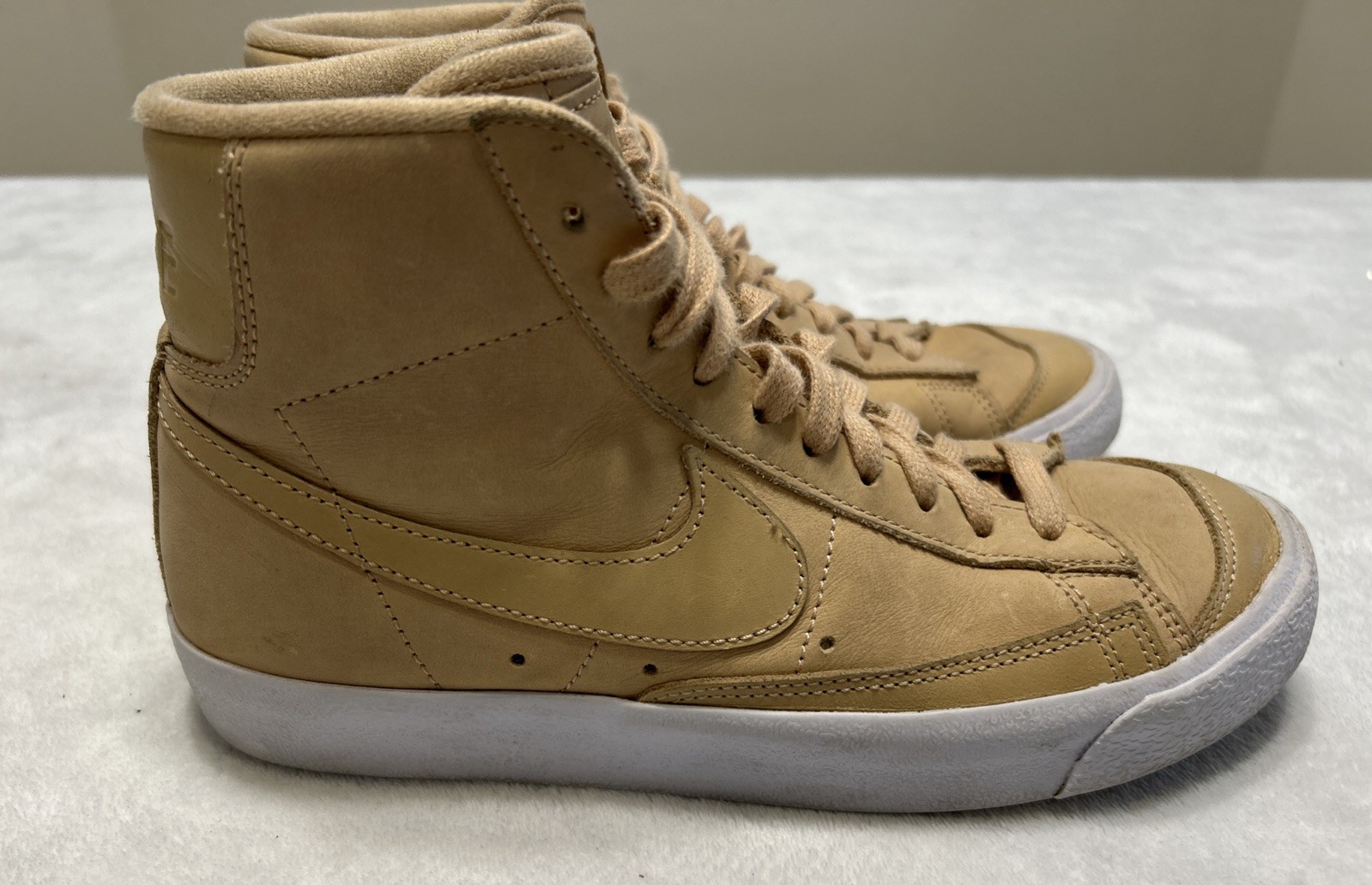 Nike Women’s Shoes Size 7 Tan Blazer Mid Premium Vachetta Casual Sneakers