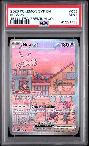 2023 POKEMON SVP EN-SV BLACK STAR PROMO 151 ULTRA-PREM COLL #053 MEW EX PSA 9