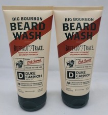 Duke Cannon Supply Co. Big Bourbon Oak Barrel Scent Beard Wash 6oz NEW -Lot of 2