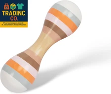 Baby Maracas Hand Percussion Rattles, Wooden Rumba Shaker Musical Instrument for