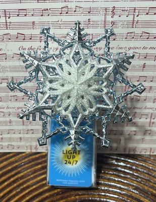 Bath & Body Works GLITTER SNOWFLAKE Light Up 24/7  Plug-In Diffuser Wallflower