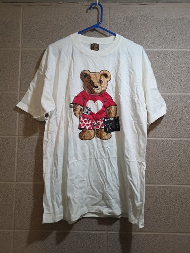 Vintage Touch of Gold by Spring Ford men's tee bear love single stitch size XL
