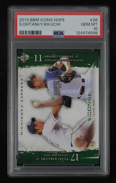 2013 BBM Icons Hope Shohei Ohtani & Yusei Kikuchi #26 PSA 10 Gem Mint