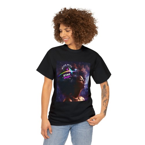 Galaxy stardust womens tshirt, Afro t-shirt,black queen shirt, afro girl shirt - Picture 5 of 34