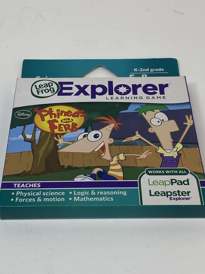 NEW Leap Frog Explorer Phineas & Ferb Game Software Leap Pad Leapster - Image 3 of 3