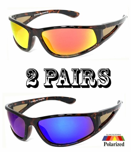 Gafas de sol polarizadas envolventes para motociclista motocicleta espejo de pesca lentes marco brillante - Imagen 14 de 14