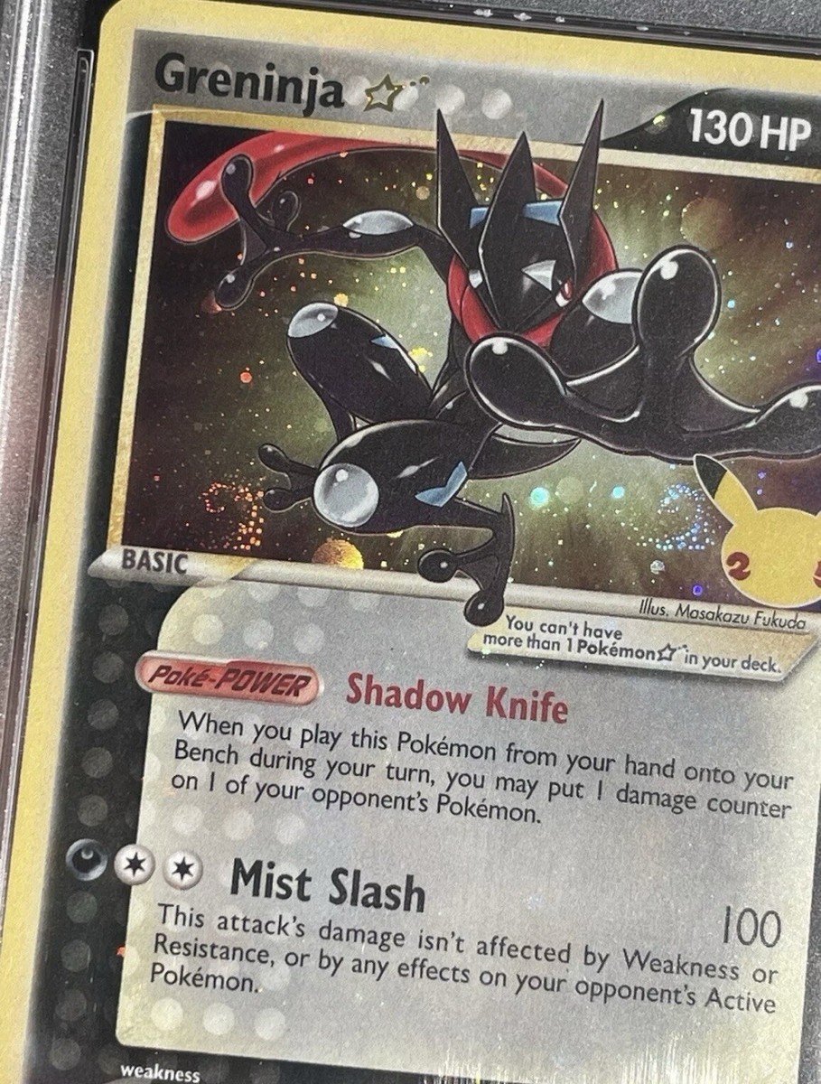 PSA-10 Pokemon Double SWIRL 💫💫 2021 Greninja - Gold Star HOLO | eBay