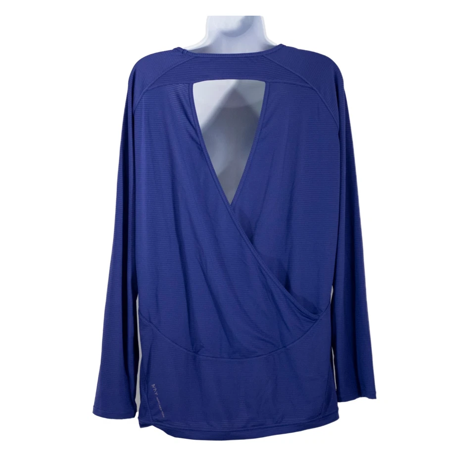 Женская футболка MNY Marc New York Andrew Marc Performance фиолетовая размер L Large - Изображение 2 из 4