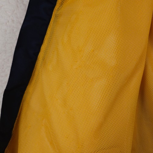 Vintage Nautica Jacket Mens Large Yellow Sailboat Windbreaker Hidden Hood 90s - Picture 14 of 14