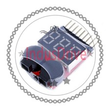 1PCS 1-8S low voltage alarm battery voltage 2IN1 tester low voltage buzzer alarm