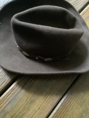 Western Express Inc. Cowboy Hat Small Brown 100% Wool  display picture 1