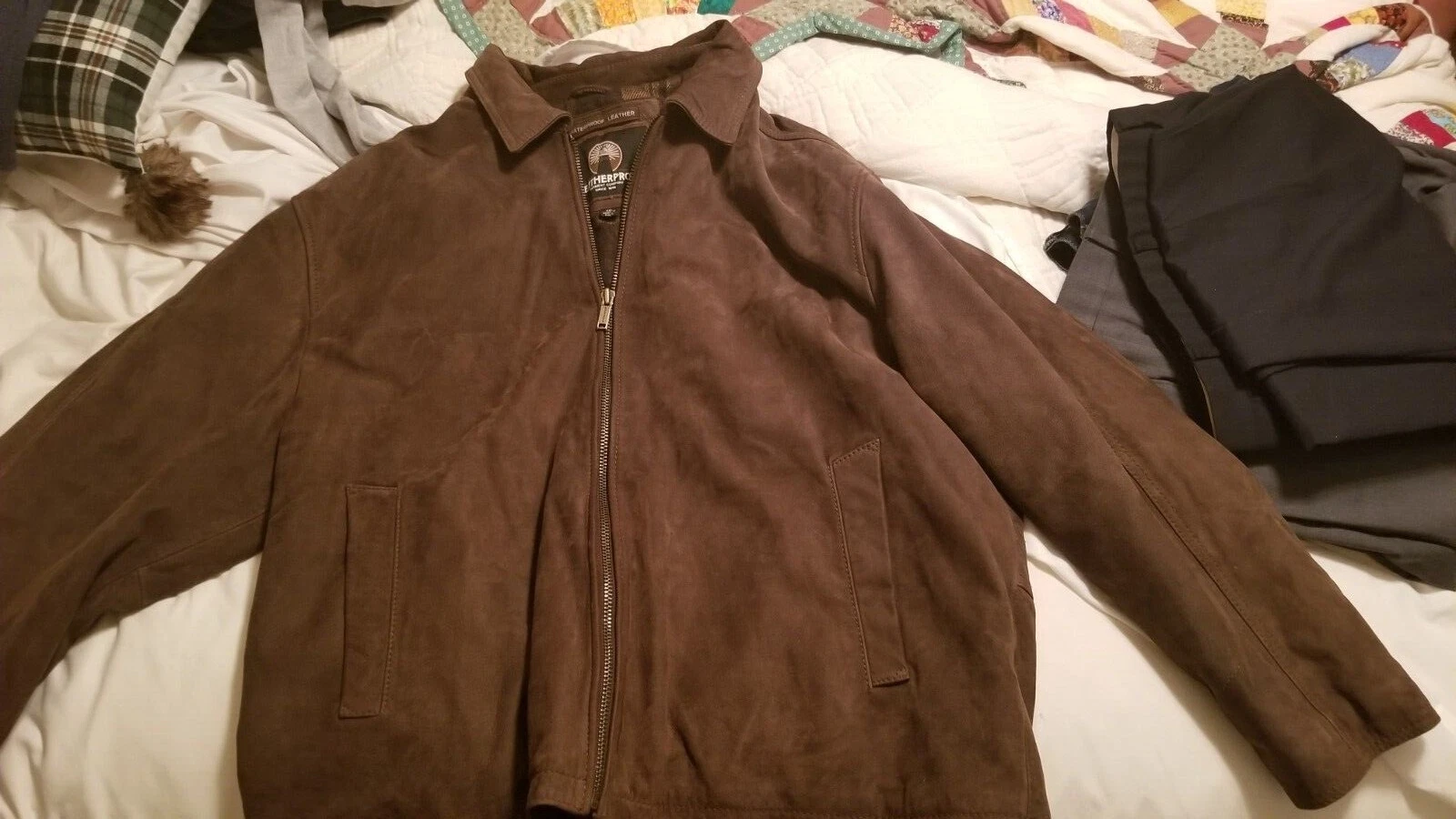 Mens Weatherproof leather Jacket