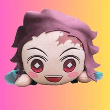 SEGA Nesoberi Lay-Down Plush Demon Slayer: Kimetsu no Yaiba Tanjiro Kamado Laugh