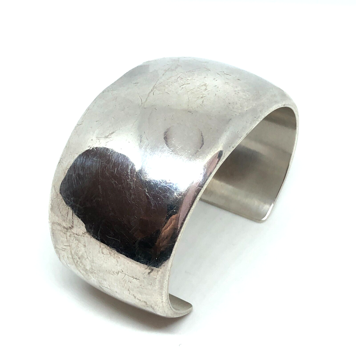 dan jackson navaloバングル Native American Navajo Dan Jackson Solid 925 Sterling Silver Cuff