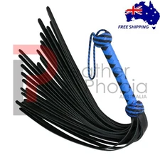 Bull Hide Leather Flogger 25 Tails Heavy Duty  Real and Genuine Leather Flogger