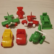 Vintage Car Plane Helicopter Tractor Toy Mixed Job Lot Bundle By Plasto Finland