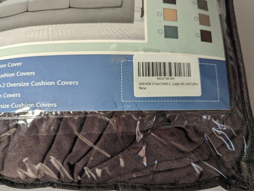 NEU-YEMYHOM kariert 3-teilig Sofabezug für 2 übergroße Kissen Couch Stretch - Bild 7 von 8