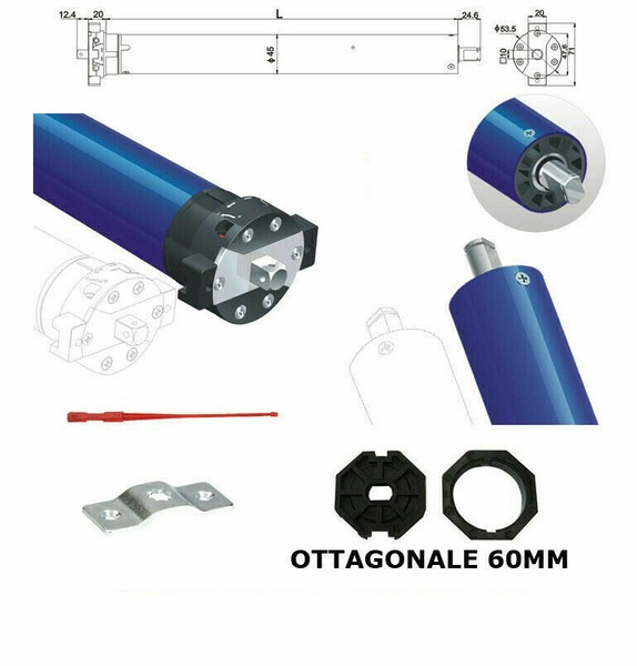 Motoren FüR Schatten Rolladen 50 Kg 20NM Italy Automatisierung RöHrenföRmig-image