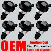 6PCS OEM Ignition Coils For Chevy Trailblazer Isuzu Saab GMC L6 4.2L UF303 C1395