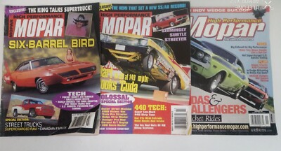 Mopar High Performance Magazine Lot (3) 1996, 97' & 2001 (VINTAGE)