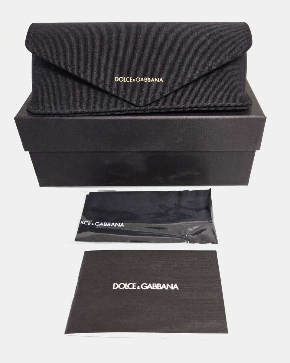 NEW! DOLCE & GABBANA AUTHENTIC BLACK FABRIC EYEGLASS-SUNGLASS CASE